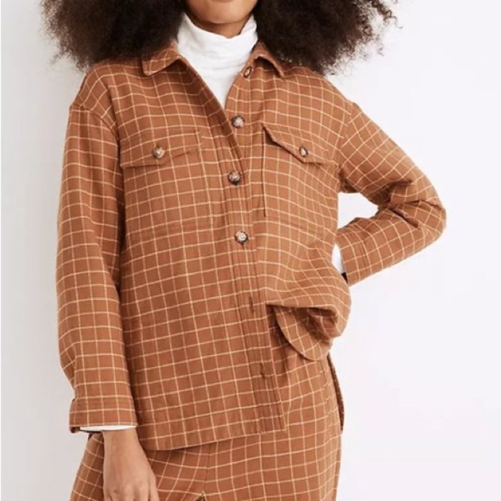 Madewell Windowpane Shirt Jacket